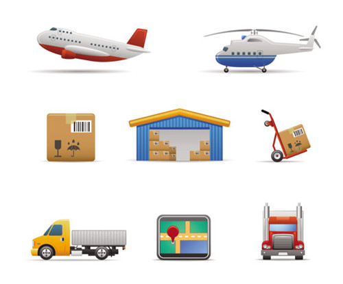Transporte icono 02 - vector de material