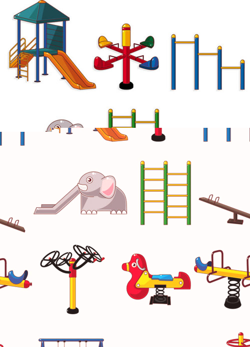 Equipos de gimnasia encantadora - vector de material