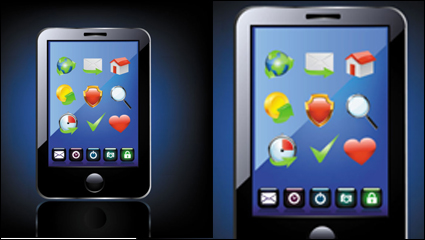 Azul productos de tecnologa icono 02 - vector de material