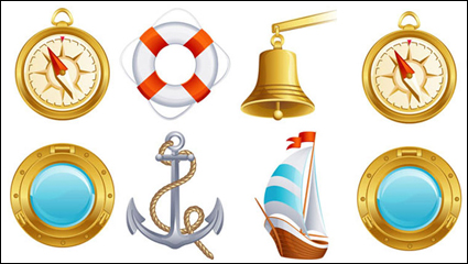 Vela pequeño icono 02 - vector de material