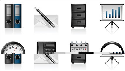 Iconos de Office - vector