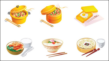 Icono de la historieta de alimentos - vector