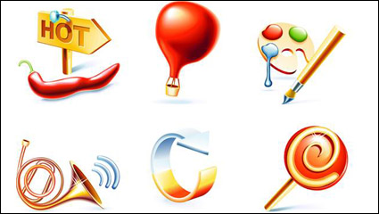Estilo de vida estereoscpica icono vector material -1