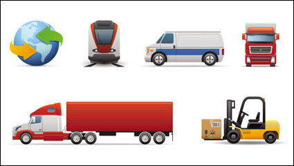 Transporte icono de 01 - vector