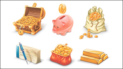Negocios web icono de 02 - vector