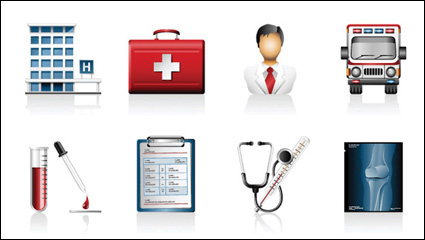 Hospital de icono - vector material