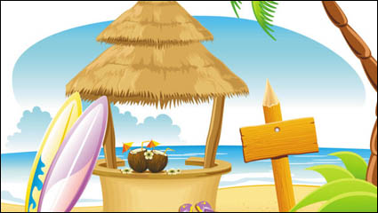 Cartoon Costa escnico nacional 01 - vector