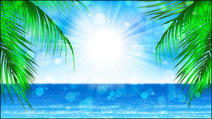 Hermosos paisajes costeros - vector