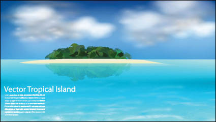 Isla del mar vector material