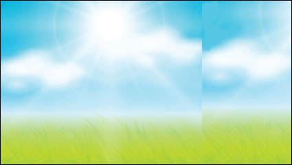 Cielo de hierba vector de material
