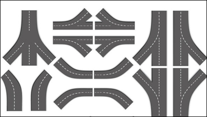 Carretera realista 04 - vector de material