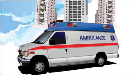 120 ambulancias 02 - vector de material