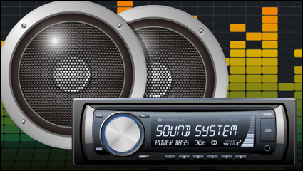Car Audio vectorial -5
