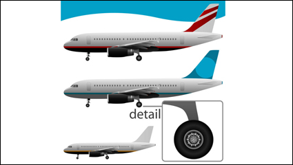 Aviones realista 02 - vector
