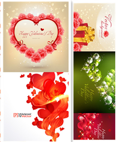Material hermoso da de San Valentn vectorial