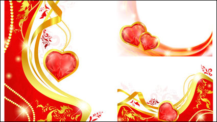 En forma de corazn vector colgante