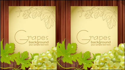 Las uvas de dibujos animados 04 - vector de material