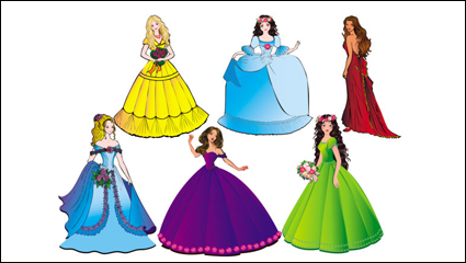 Hermosa Princesa 04 - vector de material
