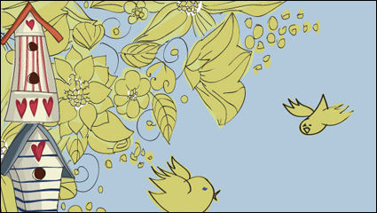 Preciosa casa de material de vectores -2