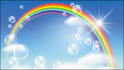 Caricatura del Arco Iris 04 - vector