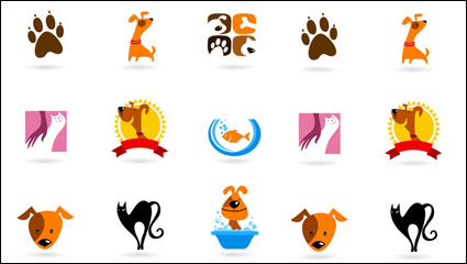 Los animales de dibujos animados de la imagen 01 - vector