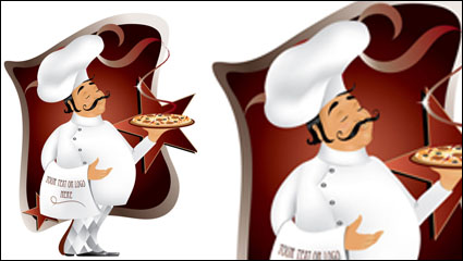 Cartoon occidental camarero 03 - vector