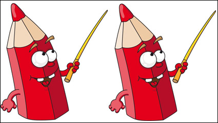 Dibujos animados de lpiz 01 - vector