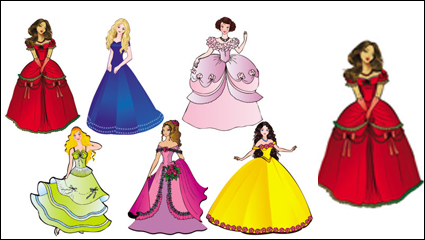Hermosa princesa 02 - vector