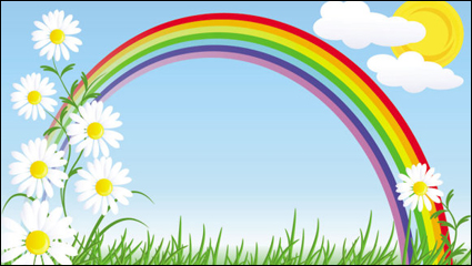 Caricatura del Arco Iris 03 - vector
