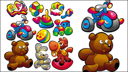 Dibujos juguetes de comida para bebs 03 - vectoriales