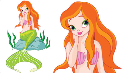 Cartoon sirena 01 - vector