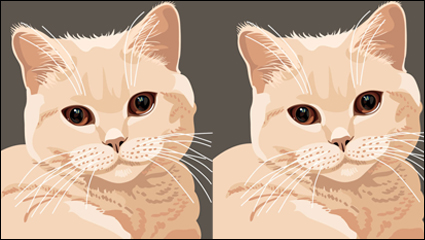 Animal del gato de material 04 - vector