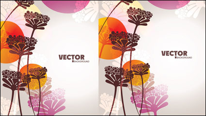 Bellas flores vector material -4