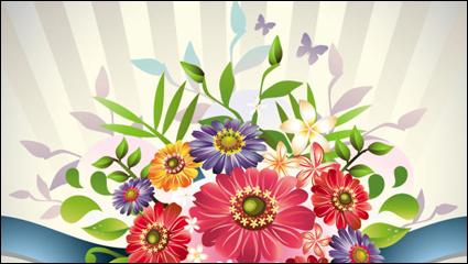 Hermoso ramo 04 - vector de material