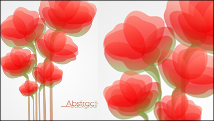 Moda flores vector material -4