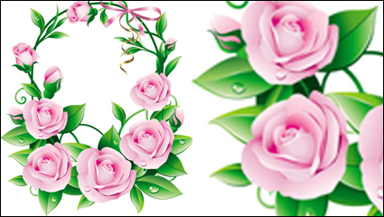 Hermosas flores 05 - vector de material