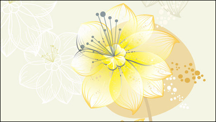 Bellas flores -3 vector de material