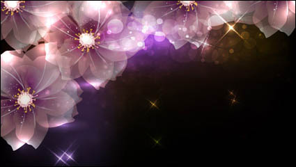 Sinfnica de flores vector material -1