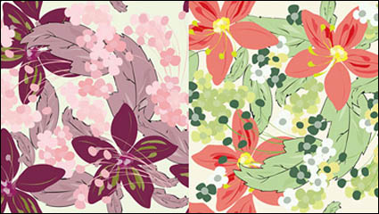 Bonito fondo de flores vector material