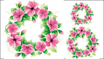 Hermosas flores 04 - vectoriales