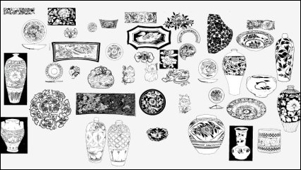 Antiguo patrn de 03 vector material