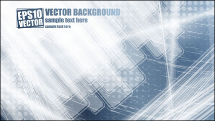 Brillante flujo dinmico de fondo la lnea 01 - vector