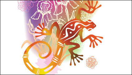 Ilustracin de fondo brillante 02 - material de vectores