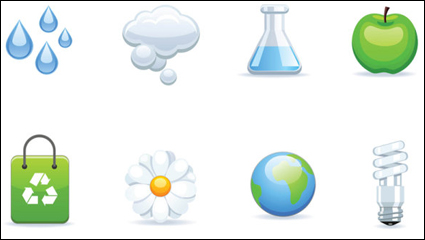 Iconos del medio ambiente - vector
