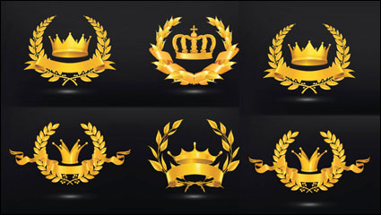 Medalla de oro icono vector material -2