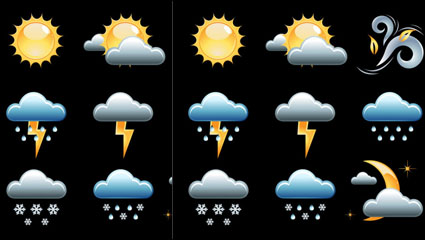 Buen tiempo icono de vector material - 02