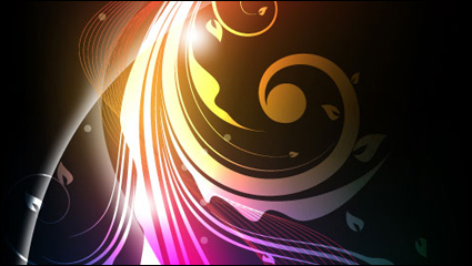El fondo de la banda de rodamiento con estilo dinmico - vector de material