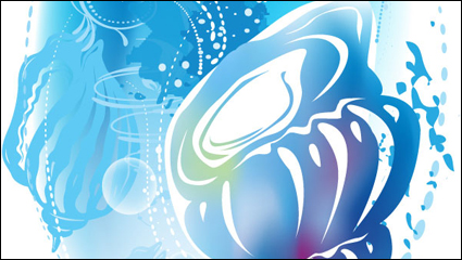 Brillante fondo ilustrador 04 - vector de material