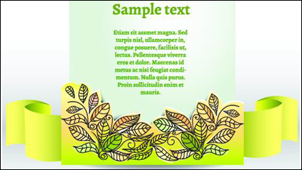 Estilo Clip texto de la plantilla vector material -1
