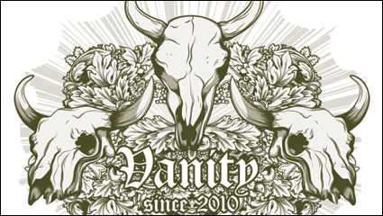 La tendencia de la camiseta 01 - vector de material